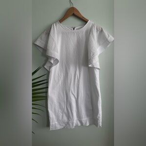 J. Crew White Textured Dress